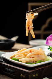 美味的酸辣无骨凤爪