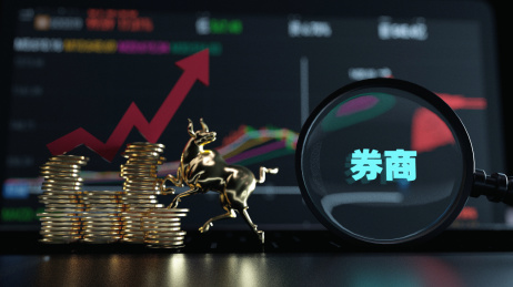 3D渲染券商牛市概念插图