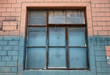 老厂房玻璃窗 墙 窗户