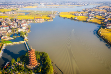 中国浙江嘉兴莲泗荡景区风光