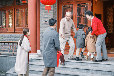 东方人像回家过年