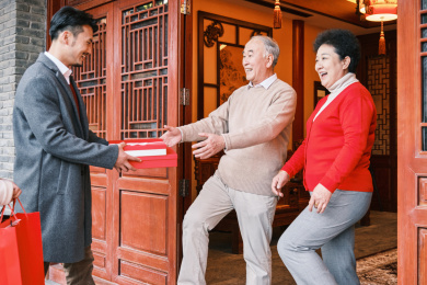 东方人像回家过年