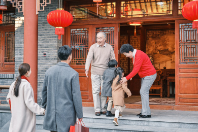 东方人像回家过年