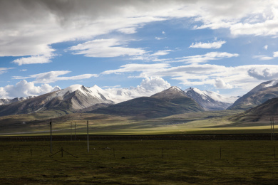 中国青藏公路G109国道沿途风光