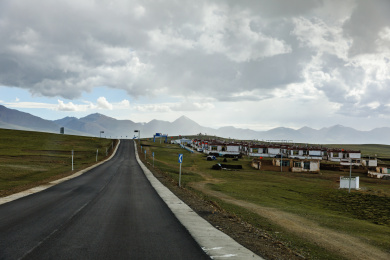 中国青藏公路G109国道沿途风光