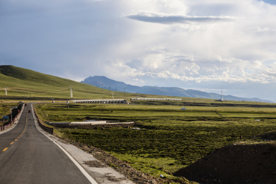 中国青藏公路G109国道沿途风光