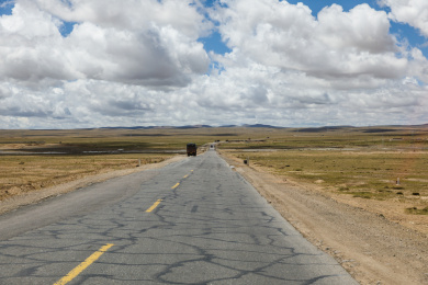 中国青藏公路G109国道沿途风光