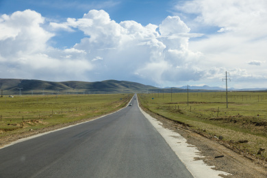 中国青藏公路G109国道沿途风光