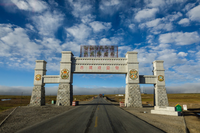 中国青藏公路G109国道沿途风光