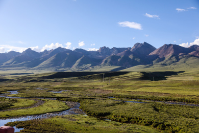 中国青藏公路G109国道沿途风光