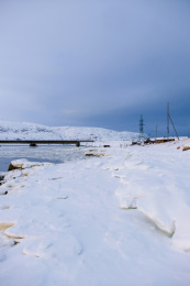 俄罗斯北极圈内面朝北冰洋的捷里别卡尔
