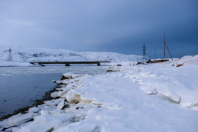 俄罗斯北极圈内面朝北冰洋的捷里别卡尔
