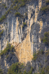 中国广西桂林阳朔山、树与岩石纹理