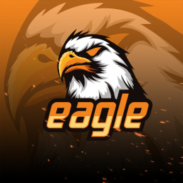 电竞热血酷鹰动物插画logo
