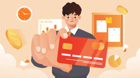 信用卡研究插画