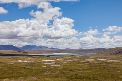 中国青藏公路唐古拉山脉风光