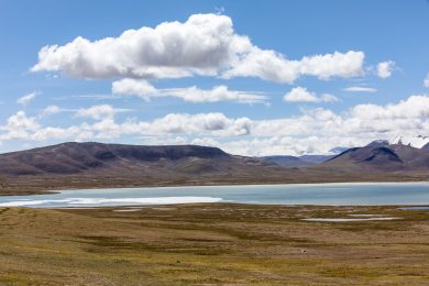 中国青藏公路唐古拉山脉风光