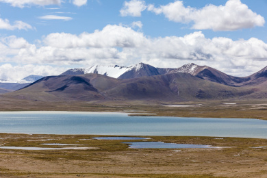 中国青藏公路唐古拉山脉风光