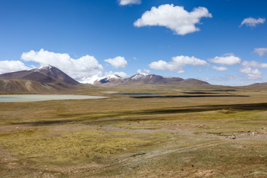 中国青藏公路唐古拉山脉风光