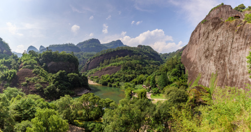 中国福建武夷山天游峰景区风光
