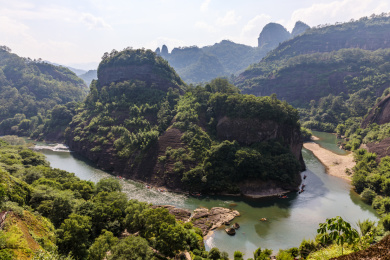 中国福建武夷山天游峰景区风光