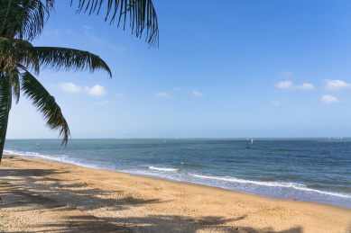 中国海南省国家帆船训练基地的海