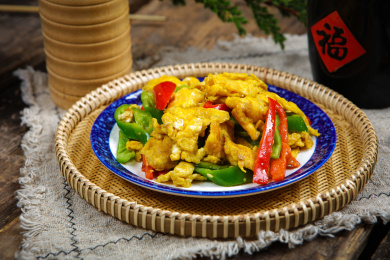 素菜美食辣椒炒鸡蛋