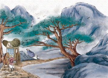 古诗杜牧山行插图