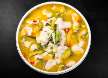 中国菜系之四川金汤酸菜鱼