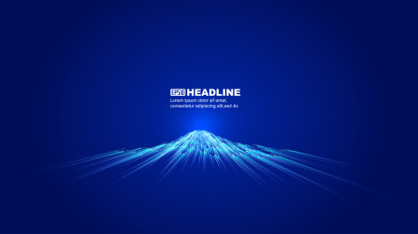 线条向上汇聚，形似冰雪山峰，互联网科技。