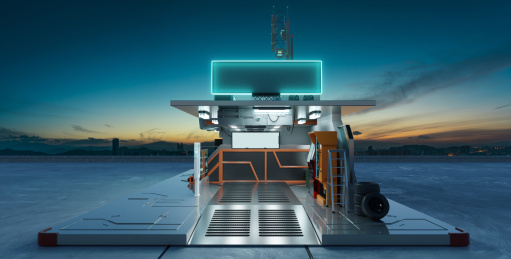 3D渲染科技感车库