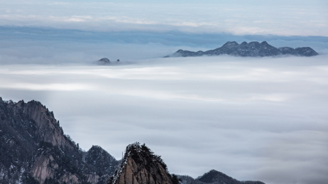 雪后尧山云海
