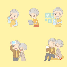 老夫妇退休娱乐生活插图集合