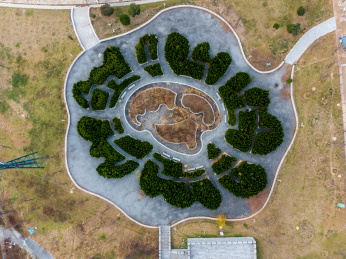 俯视青岛世界园艺博览会主会场