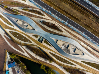 俯视青岛世界园艺博览会主会场