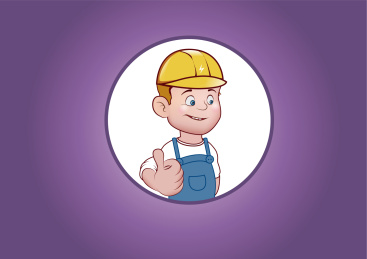 工人卡通形象电工