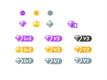会员等级体系勋章图标