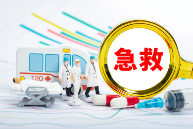 医疗健康创意编辑配图：急救