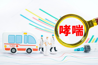 医疗健康创意编辑配图：哮喘