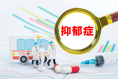 医疗健康创意编辑配图：抑郁症