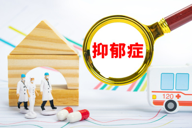 医疗健康创意编辑配图：抑郁症