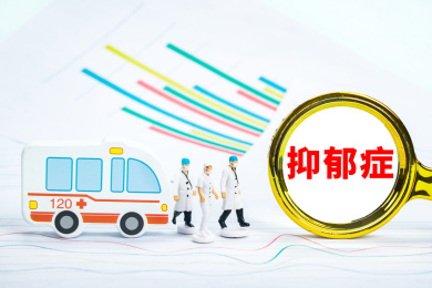 医疗健康创意编辑配图：抑郁症