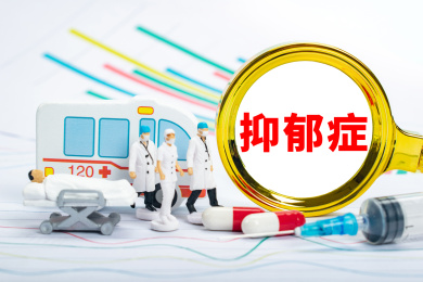 医疗健康创意编辑配图：抑郁症