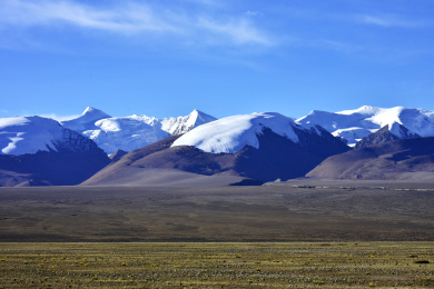 中国西藏喜马拉雅山脉干城章嘉雪山