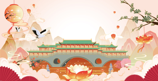 国风新年插画