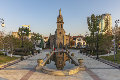 浙江省宁波市老外滩城市风光