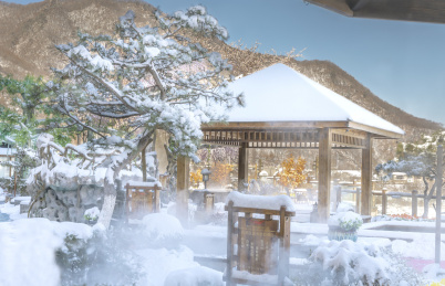 本溪枫香谷温泉雪景