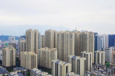 福州市新建成的现代安置房社区