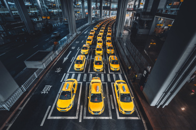 重庆机场网红出租车打卡地