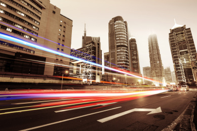 上海城市景观 浦东陆家嘴的现代建筑